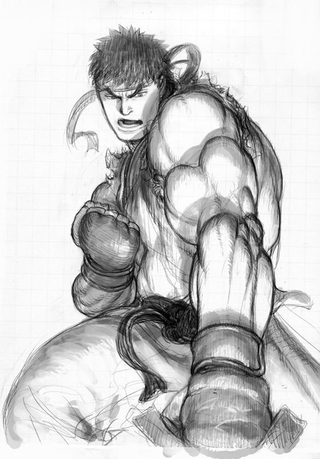 Illustration for article titled Pencils Out For This Street Fighter IV Concept Art